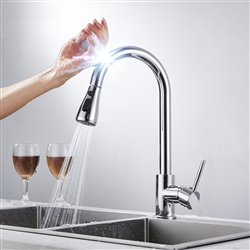 Smart Sensor Chrome Finish Kitchen Faucet